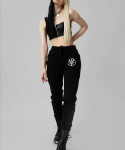 Long Clothing Baphomet Joggers - Unisex -Spooky Threads baphomet joggers unisex long clothing 3 300x