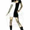 Dr Faust Beetlejuice Two Face Black And White Mini Dress - Zoey 1 Dr Faust Beetlejuice Two Face Black And White Mini Dress - Zoey -Spooky Threads beetlejuice two face black and white mini dress zoey dr faust 300x
