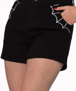 Banned Bell Tower Bat Shorts -Spooky Threads bell tower bat shorts banned 4 300x