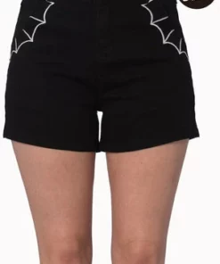 Banned Bell Tower Bat Shorts -Spooky Threads bell tower bat shorts banned 5 300x