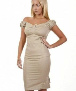 Burleska Betty V-Neck Women's Top In Cotton -Spooky Threads betty v neck womens top in cotton burleska 4 300x