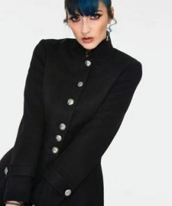 Jawbreaker Black Military Coat -Spooky Threads black military coat cta 1253 04.1465 300x