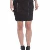 Banned Black Night Zip Skirt