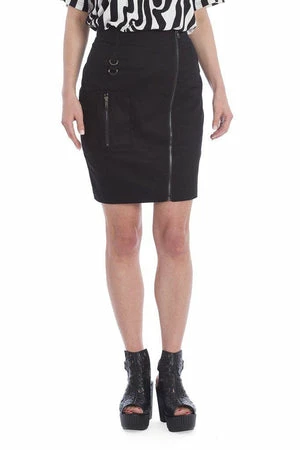 Banned Black Night Zip Skirt 3 Banned Black Night Zip Skirt