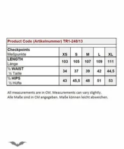 Queen Of Darkness Black Pants With Leather Look Front Side -Spooky Threads black pants with leather look front side queen of darkness 7 300x