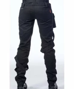 Queen Of Darkness Black Pants With Pocket And Bondages -Spooky Threads black pants with pocket and bondages queen of darkness 6 300x