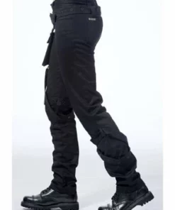 Queen Of Darkness Black Pants With Pocket And Bondages -Spooky Threads black pants with pocket and bondages queen of darkness 7 300x