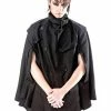 Queen Of Darkness Black Unisex Cape Jacket -Spooky Threads black unisex cape jacket queen of darkness 300x