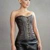 Burleska C-Lock Overbust Steampunk Corset In Matte Vinyl -Spooky Threads c lock overbust steampunk corset in matte vinyl burleska 300x