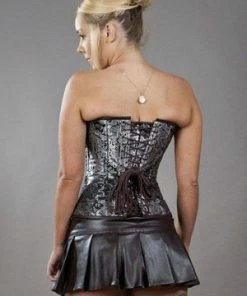 Burleska C-Lock Steampunk Overbust Corset In King Brocade -Spooky Threads c lock steampunk overbust corset in king brocade burleska 4 300x