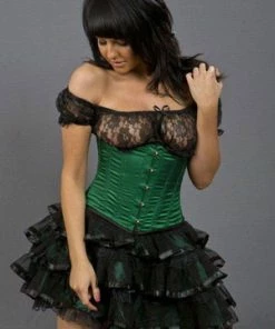 Burleska Candy Underbust Steel Boned Waist Training Corset In Satin -Spooky Threads candy underbust steel boned waist training corset in satin burleska 11 300x