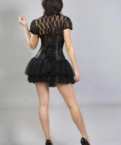 Burleska Candy Underbust Steel Boned Waist Training Corset In Satin & Lace Overlay 11 Burleska Candy Underbust Steel Boned Waist Training Corset In Satin & Lace Overlay -Spooky Threads candy underbust steel boned waist training corset in satin lace overlay burleska 3 300x