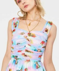 Jawbreaker Cherub Cat Print Chiffon Skater Dress 11 Jawbreaker Cherub Cat Print Chiffon Skater Dress -Spooky Threads cherub cat print chiffon skater dress jawbreaker 5 300x