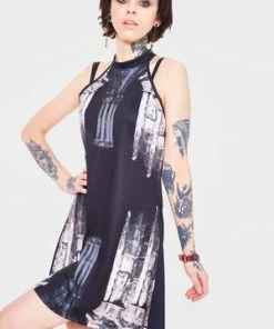 Jawbreaker Church Column Dress -Spooky Threads church column dress jawbreaker 3 300x