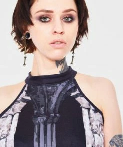 Jawbreaker Church Column Dress -Spooky Threads church column dress jawbreaker 4 300x