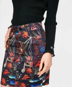 Jawbreaker City Lights Of Paradise Skirt -Spooky Threads city lights of paradise skirt jawbreaker 4 300x