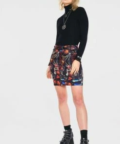 Jawbreaker City Lights Of Paradise Skirt -Spooky Threads city lights of paradise skirt jawbreaker 5 300x