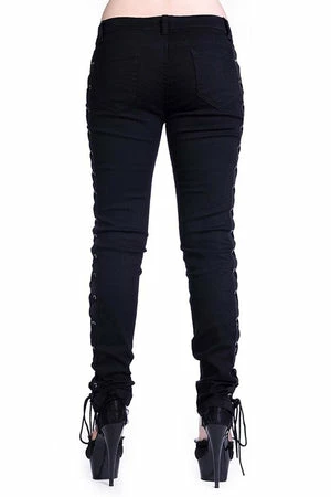 Banned Corset Style Black Skinny Jeans 4 Banned Corset Style Black Skinny Jeans - Image 2