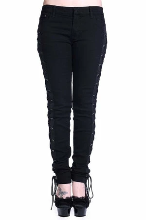 Banned Corset Style Black Skinny Jeans 5 Banned Corset Style Black Skinny Jeans - Image 3