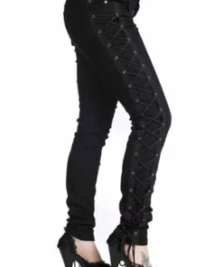 Banned Corset Style Black Skinny Jeans