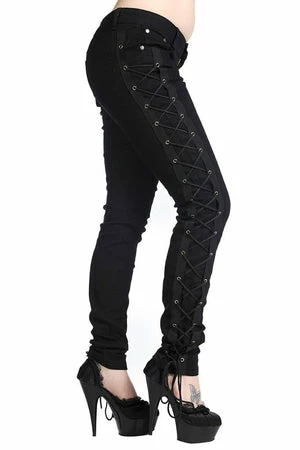 Banned Corset Style Black Skinny Jeans 3 Banned Corset Style Black Skinny Jeans