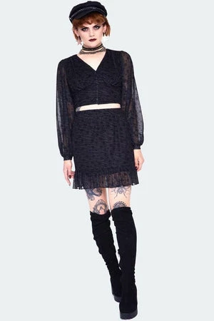 Jawbreaker Dark Green Zebra With Stars Mini Skirt 6 Jawbreaker Dark Green Zebra With Stars Mini Skirt - Image 4