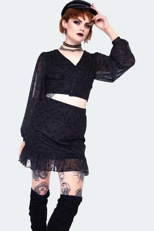 Jawbreaker Dark Green Zebra With Stars Mini Skirt 5 Jawbreaker Dark Green Zebra With Stars Mini Skirt - Image 3