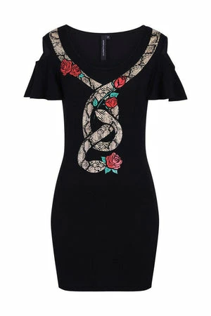 Banned Dark Night Cut Out Shoulder Dress 3 Banned Dark Night Cut Out Shoulder Dress