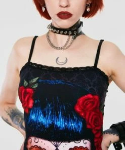 Jawbreaker Deadly Dame Day Of The Dead Dress -Spooky Threads deadly dame day of the dead dress jawbreaker 5 300x