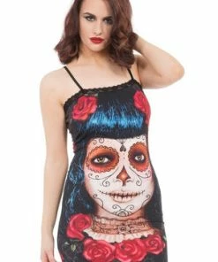 Jawbreaker Deadly Dame Day Of The Dead Dress -Spooky Threads deadly dame day of the dead dress jawbreaker 6 300x