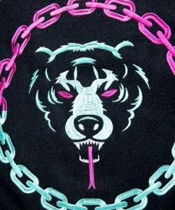 Long Clothing Death Adder Chain Purple Turquoise Jacket - Unisex -Spooky Threads death adder chain purple turquoise jacket unisex long clothing 3 300x