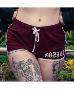 Toxico Death From Below Retro Shorts -Spooky Threads death from below retro shorts toxico 4 300x