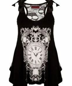 Jawbreaker Deathclock Top - Grey Or Black 22 Jawbreaker Deathclock Top - Grey Or Black -Spooky Threads deathclock top grey or black jawbreaker 10 300x