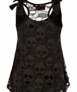 Jawbreaker Deathclock Top - Grey Or Black 23 Jawbreaker Deathclock Top - Grey Or Black -Spooky Threads deathclock top grey or black jawbreaker 11 300x