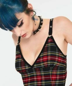 Jawbreaker Disgraced Tartan Mini Dress -Spooky Threads disgraced tartan mini dress dra 9454 04.969 300x