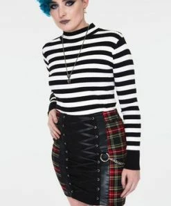 Jawbreaker Disgraced Tartan Tube Skirt