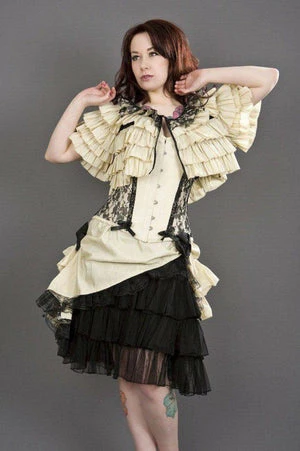 Burleska Diva Knee Length Skirt In Taffeta 5 Burleska Diva Knee Length Skirt In Taffeta - Image 3