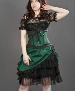 Burleska Diva Knee Length Skirt In Taffeta 12 Burleska Diva Knee Length Skirt In Taffeta -Spooky Threads diva knee length skirt in taffeta burleska 5 300x
