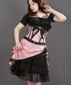 Burleska Diva Knee Length Skirt In Taffeta 13 Burleska Diva Knee Length Skirt In Taffeta -Spooky Threads diva knee length skirt in taffeta burleska 6 300x