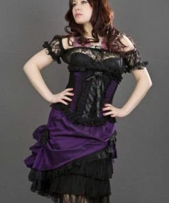 Burleska Diva Knee Length Skirt In Taffeta