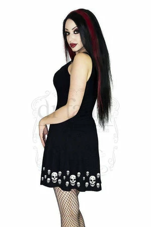 Dr Faust Edge Of Skulls Black Mini Dress - Nia 3 Dr Faust Edge Of Skulls Black Mini Dress - Nia