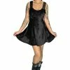 Dr Faust Elegant Black Halterneck Velvet Dress - Skylar