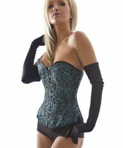 Burleska Elegant Overbust Corset In Brocade -Spooky Threads elegant overbust corset in brocade burleska 6 300x