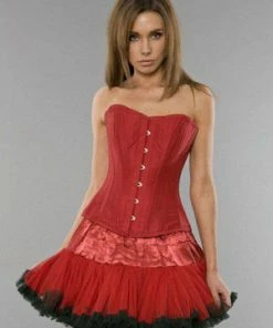 Burleska Elegant Overbust Steel Boned Corset In Taffeta 13 Burleska Elegant Overbust Steel Boned Corset In Taffeta -Spooky Threads elegant overbust steel boned corset in taffeta burleska 5 300x