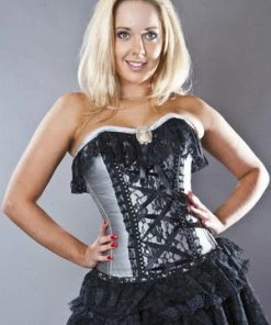 Burleska Elizabeth Overbust Burlesque Corset In Taffeta 7 Burleska Elizabeth Overbust Burlesque Corset In Taffeta -Spooky Threads elizabeth overbust burlesque corset in taffeta burleska 3 300x