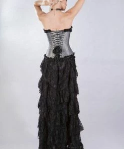 Burleska Elizium Overbust Corset In Taffeta -Spooky Threads elizium overbust corset in taffeta burleska 11 300x
