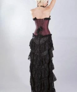 Burleska Elizium Overbust Corset In Taffeta -Spooky Threads elizium overbust corset in taffeta burleska 13 300x