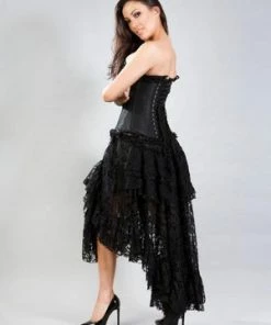 Burleska Elizium Overbust Corset In Taffeta -Spooky Threads elizium overbust corset in taffeta burleska 4 300x