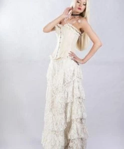 Burleska Elizium Overbust Corset In Taffeta -Spooky Threads elizium overbust corset in taffeta burleska 5 300x