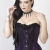 Burleska Elizium Overbust Corset In Taffeta 1 Burleska Elizium Overbust Corset In Taffeta -Spooky Threads elizium overbust corset in taffeta burleska 300x